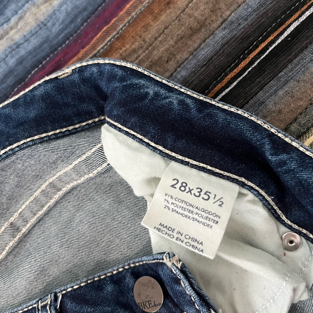 BKE Blue Bootcut Jeans - Picture 4 of 8